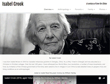 Tablet Screenshot of isabelcrook.com